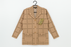 Brown Checked Wool Blend Jacket