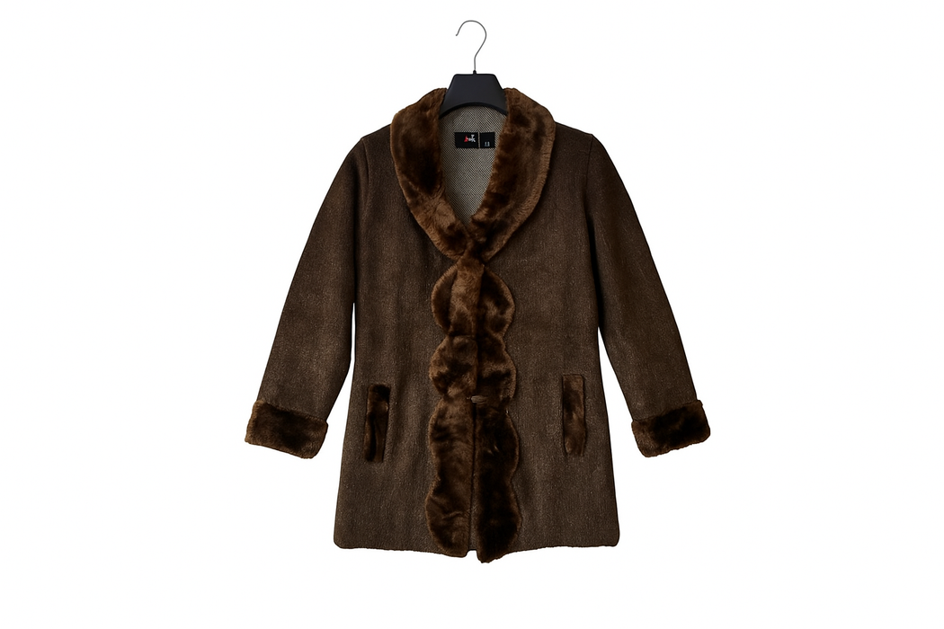 Women’s Woolen Coat – Rose Brown