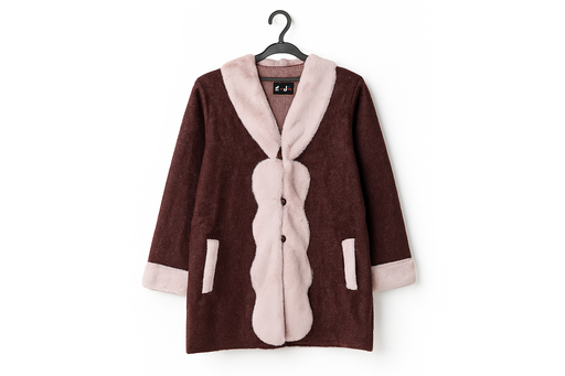 Women’s Woolen Coat – Rose Brown