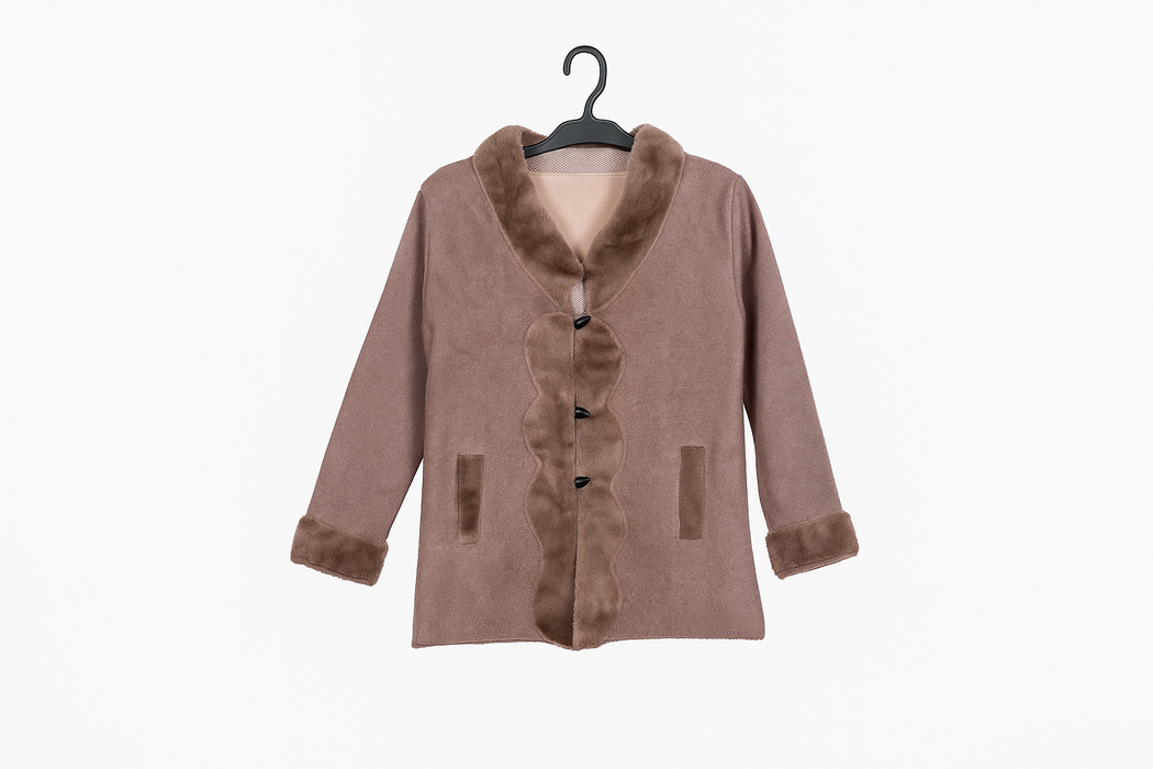 Women’s Woolen Coat – Rose Brown