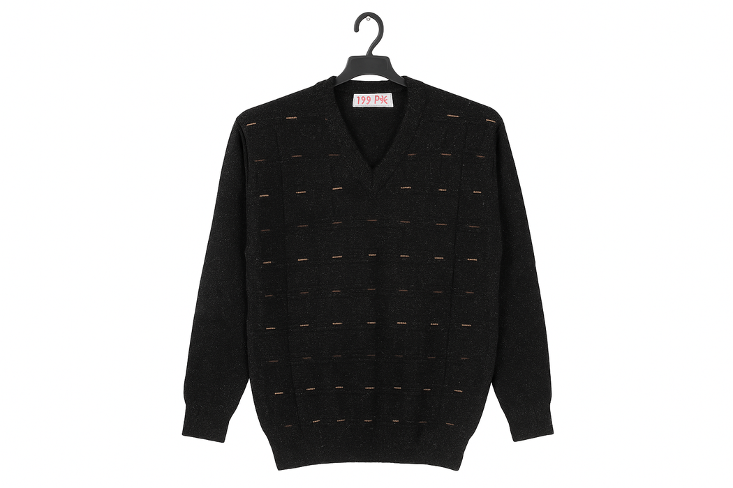 Blackish Grey Wool Jersey